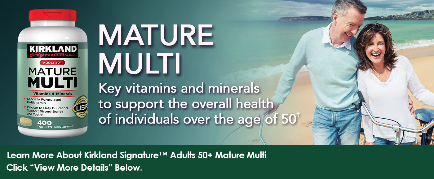 Bổ sung vitamin cho người trên 50 tuổi Kirkland Mature Adults 50 + Multi 400 viên - hình ảnh chi tiết 3