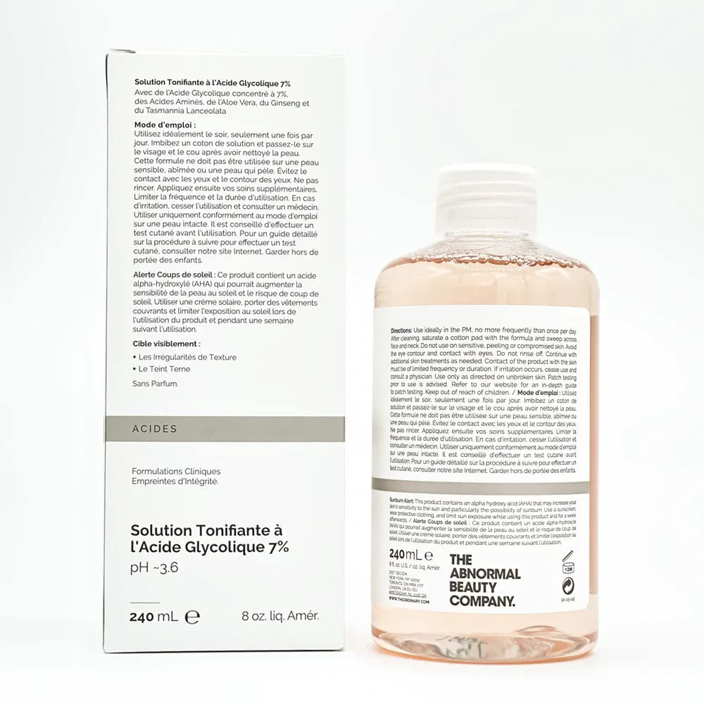 Nước hoa hồng làm sạch dịu nhẹ, se khít lỗ chân lông, tẩy da chết The Ordinary Glycolic Acid 7% Toning Solution 240ml - hình ảnh chi tiết 2