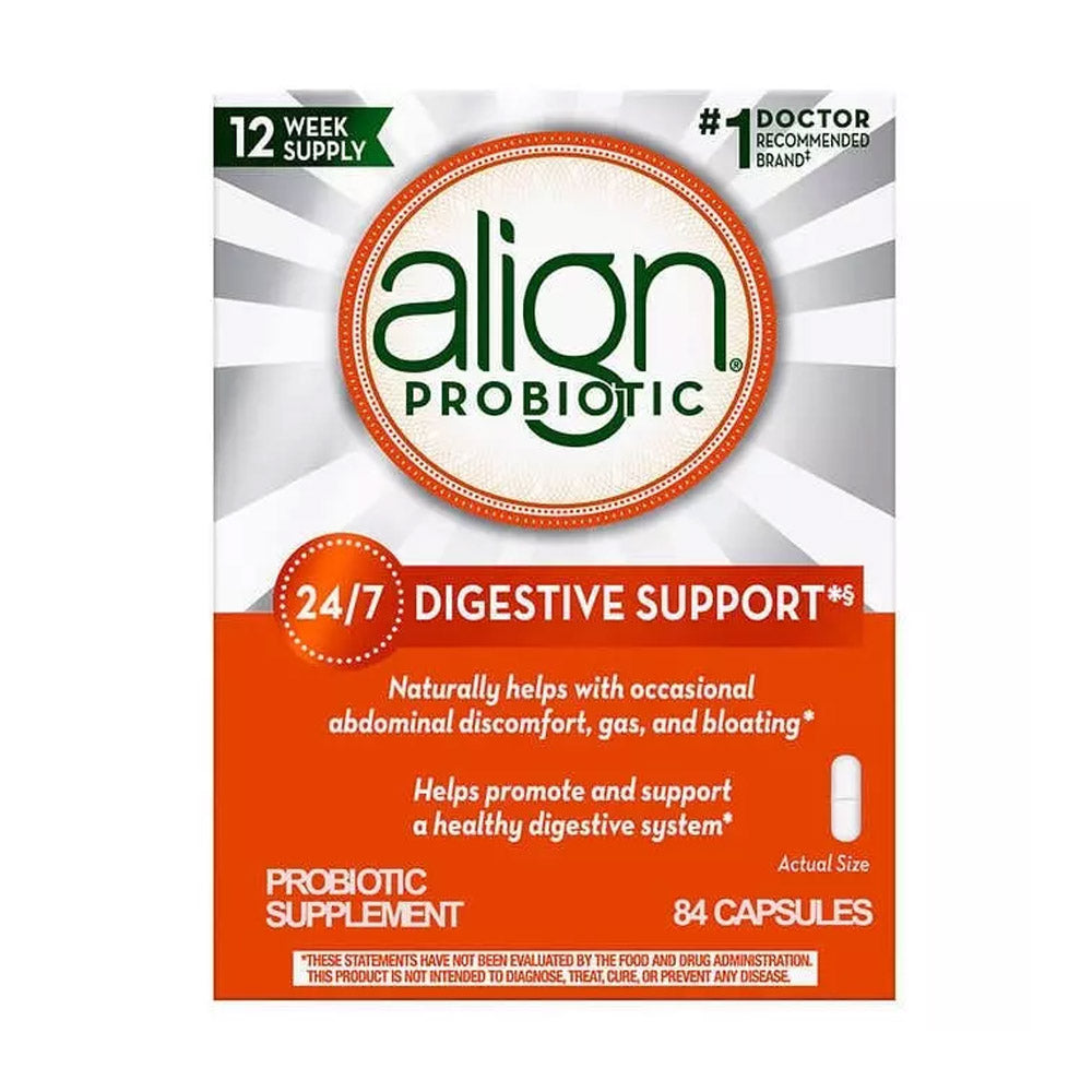 Viên uống hỗ trợ tiêu hóa Align Probiotic Supplement for Daily Digestive Health 84 viên - ảnh sản phẩm 1