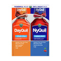 Set 2 chai Siro trị ho, cảm cúm Vicks Dayquil & NyQuil Cold & Flu Relief Liquid - Acetaminophen - 708ml - hình ảnh sản phẩm chính
