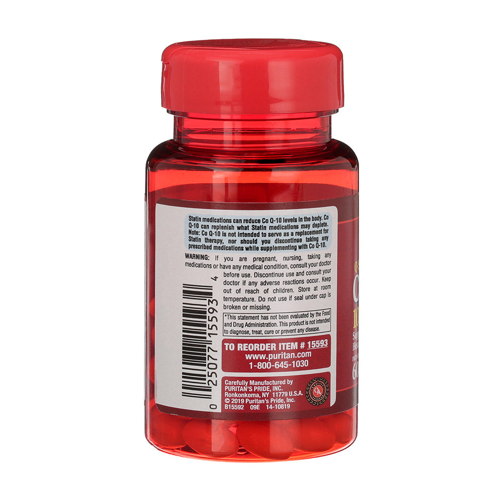 Thuốc bổ tim Puritan’s Pride CoQ10 100mg 60 viên - hình ảnh chi tiết 3