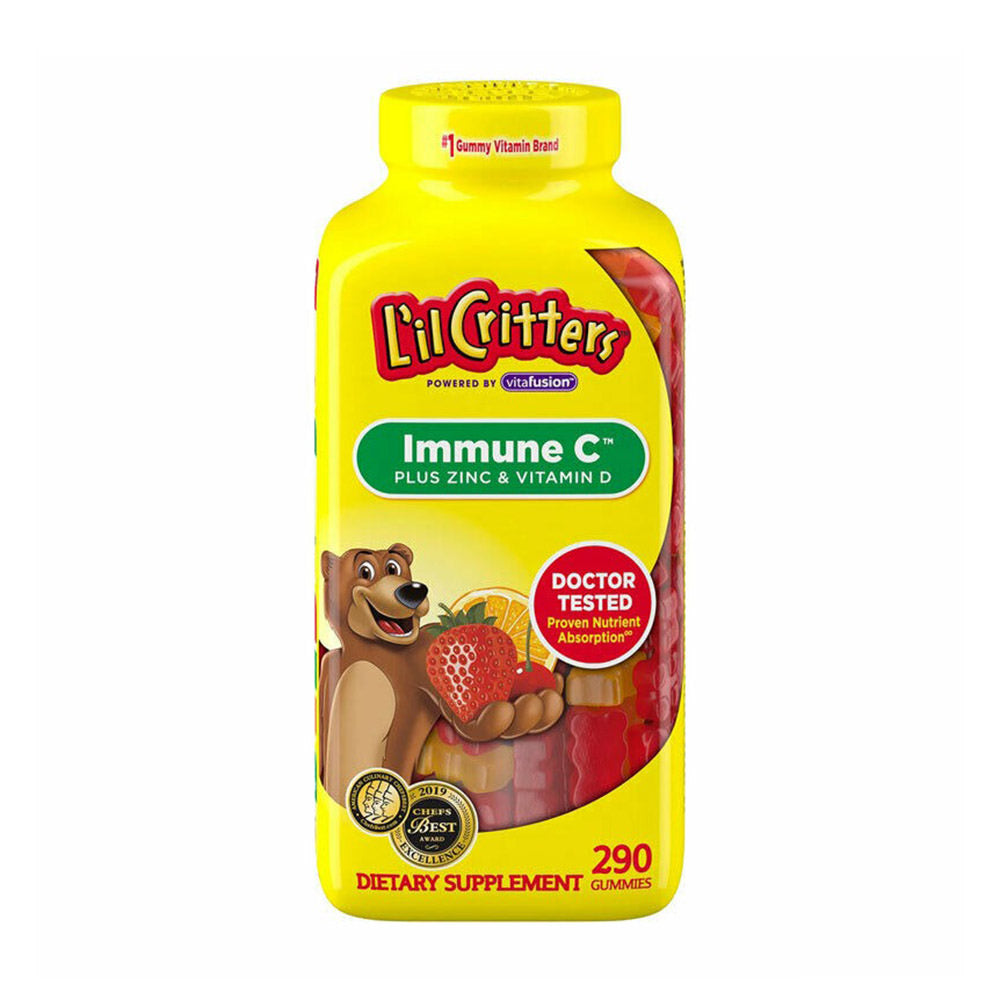 Kẹo gấu bổ sung Vitamin C và tăng sức đề kháng L’il Critters Immune C 290 viên - hình ảnh sản phẩm chính