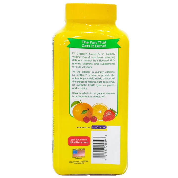 Kẹo gấu bổ sung Vitamin C và tăng sức đề kháng L’il Critters Immune C 290 viên - hình ảnh chi tiết 4