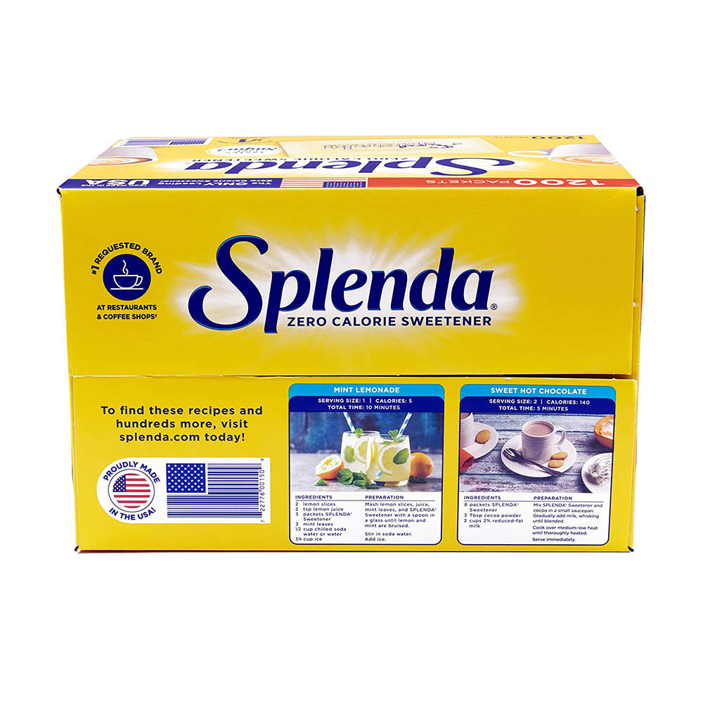 Đường ăn kiêng Splenda Zero Calorie Sweetener 1200 Packets 1.2KG - hình ảnh chi tiết 5