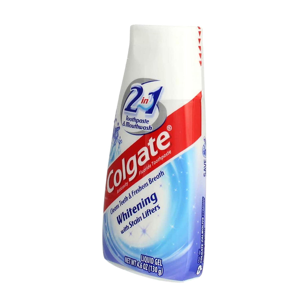 Kem đánh răng Colgate 2 in 1 Whitening with Stain Lifters 130g từ Mỹ - hình ảnh chi tiết 2