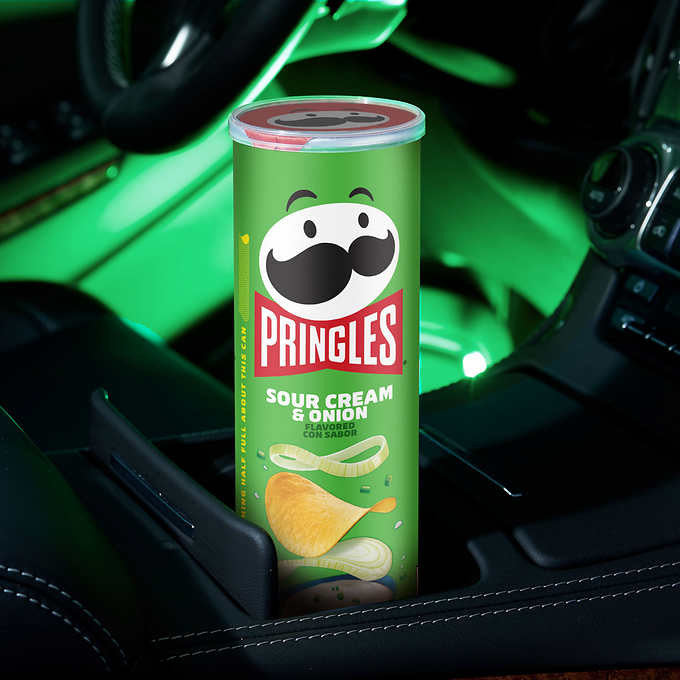 Bánh snack khoai tây Pringles Cream Onion 158g (vị kem hành) - hình ảnh chi tiết 2