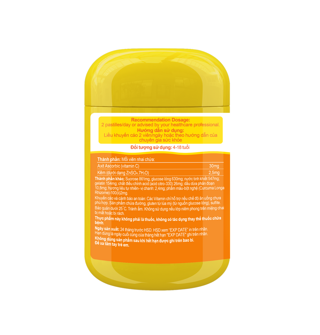 Kẹo dẻo bổ sung Vitamin C và Kẽm Kids Smart Vitamin C+Zinc 120 Gummies - hình ảnh chi tiết 3