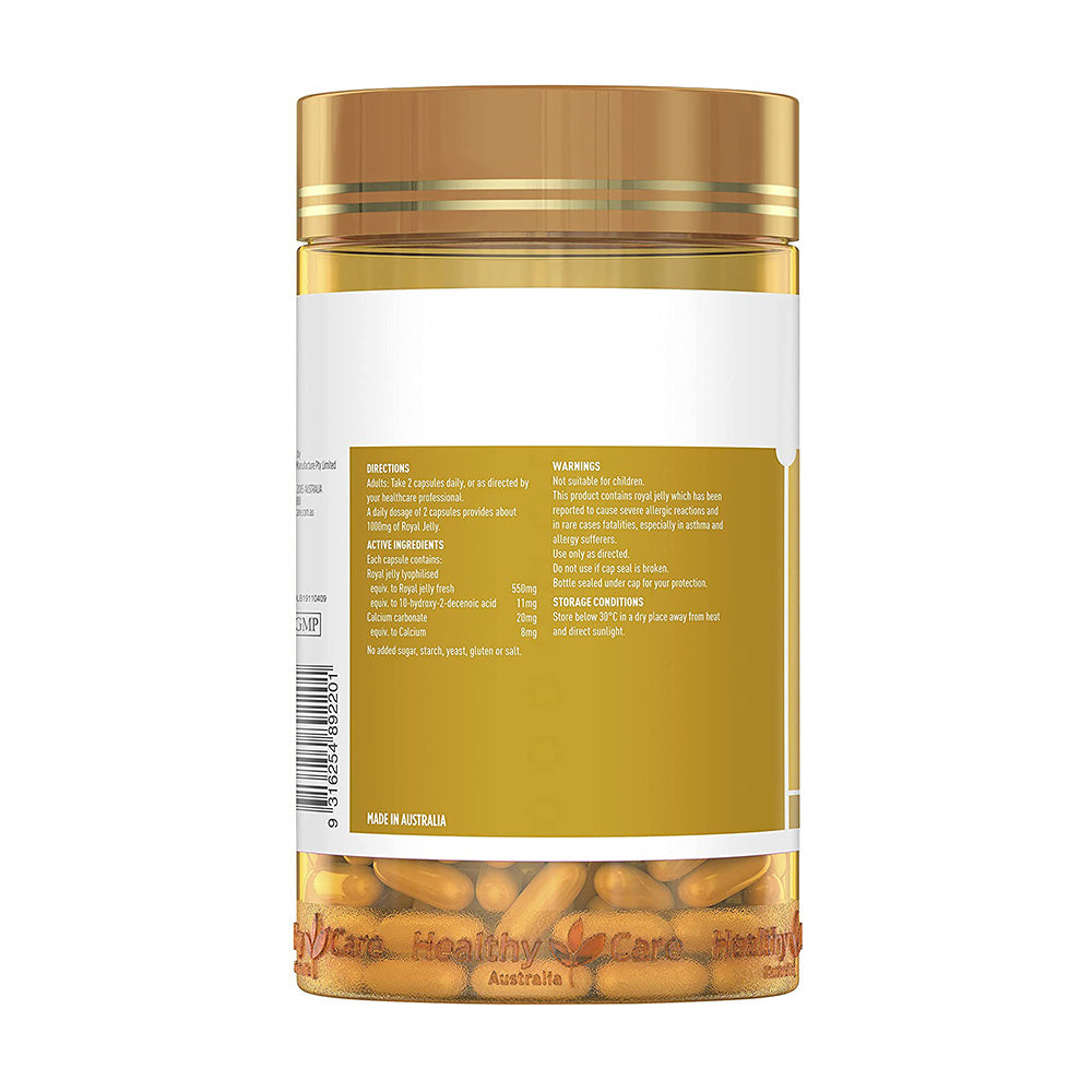 Sữa Ong Chúa Healthy Care Royal Jelly 1000mg 365 Viên của Úc - hình ảnh chi tiết 2