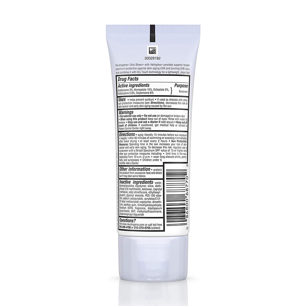 Kem chống nắng neutrogena Ultra Sheer Dry Touch Sunscreen 70(88ml) - hình ảnh chi tiết 2