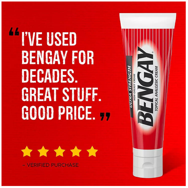 Kem xoa bóp giảm đau BENGAY Ultra Strength 113g x 2tuýp của Mỹ - hình ảnh chi tiết 6