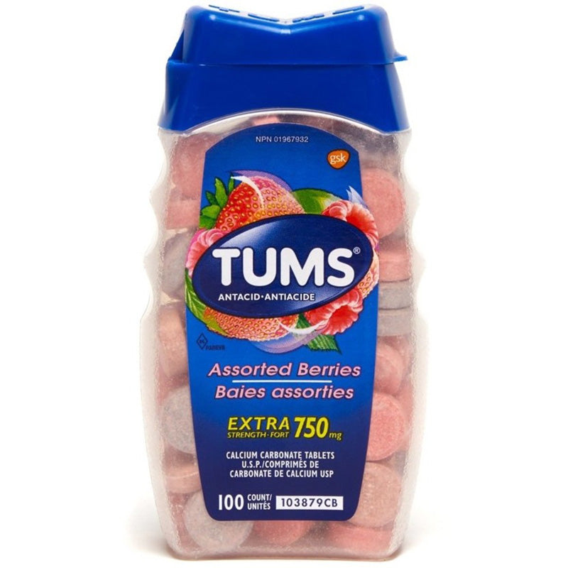 Viên nhai điều trị dạ dày TUMS Extra Strength 750 của Mỹ 100 viên - hình ảnh chi tiết 2