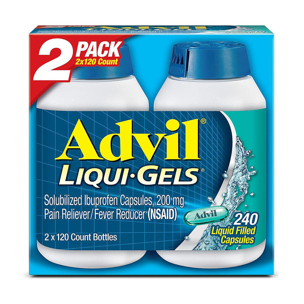 Viên uống giúp giảm đau hiệu quả Advil Liqui Gels 240 viên của Mỹ ( 2chai) - hình ảnh sản phẩm chính