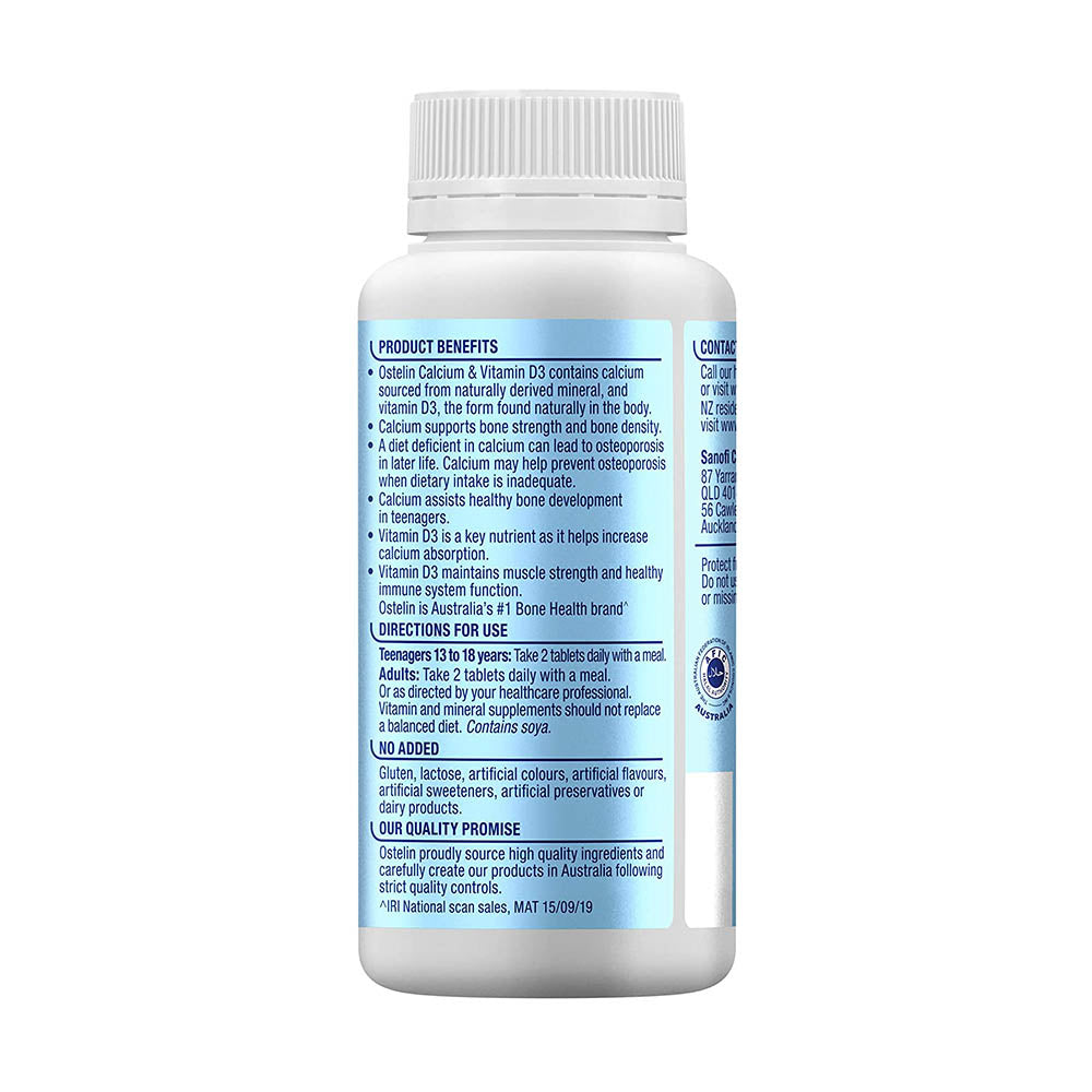 Viên uống bổ sung vitamin D & Calcium Ostelin 130 viên của Úc - hình ảnh chi tiết 3