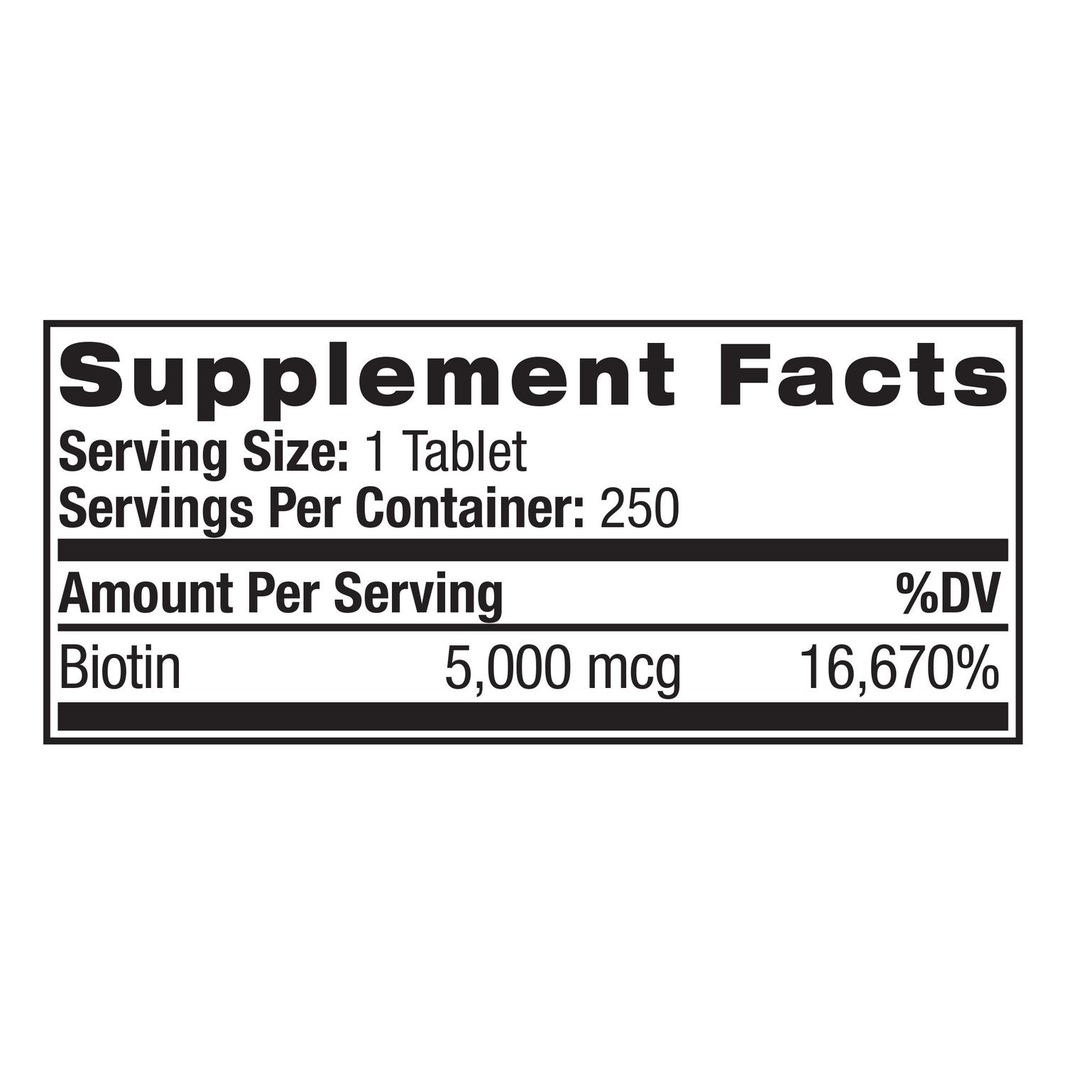 Viên nhai đẹp da tóc và móng Natrol Biotin Beauty 5000mcg 250 viên của Mỹ - hình ảnh chi tiết 3