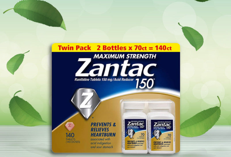 MAXIMUM STRENGTH Zantac 150, 140 Tablets - hình ảnh chi tiết 2