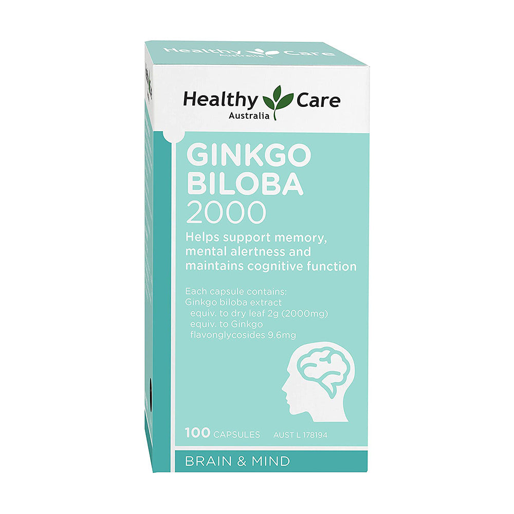 Viên bổ não Healthy Care Ginkgo Biloba 2000mg 100 viên của Úc - hình ảnh chi tiết 4