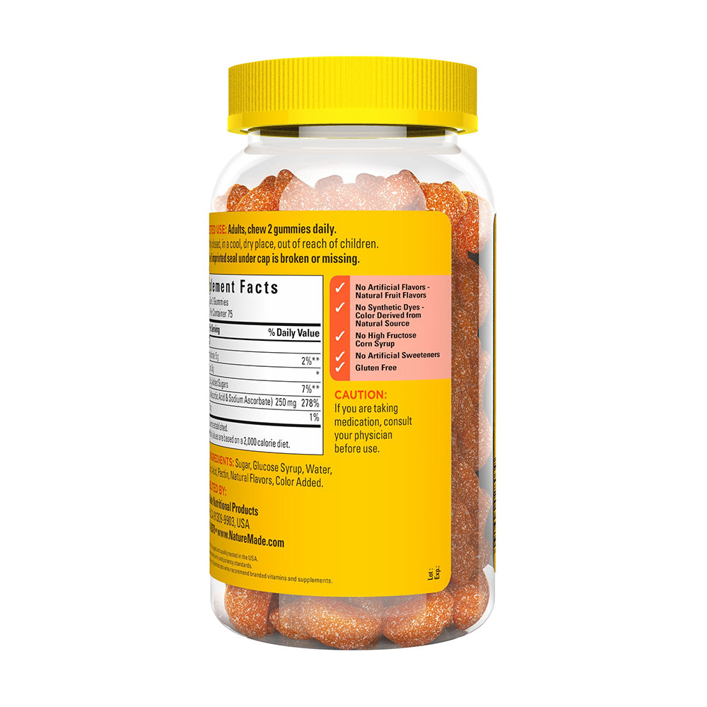 Kẹo dẻo bổ sung vitamin C Nature Made Vitamin C 250 mg Gummies - Tangerine - 150 viên - hình ảnh chi tiết 5