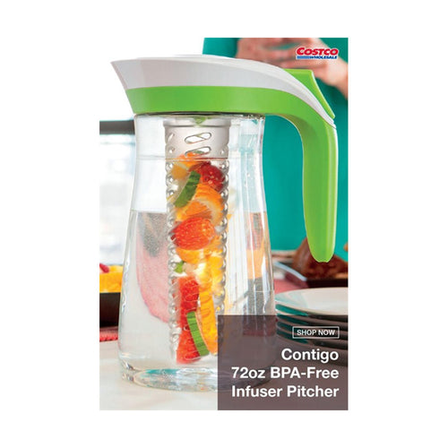 Bình Đựng Nước Detox Contigo Không Chứa BPA 2.13L (72oz) - ảnh sản phẩm 1