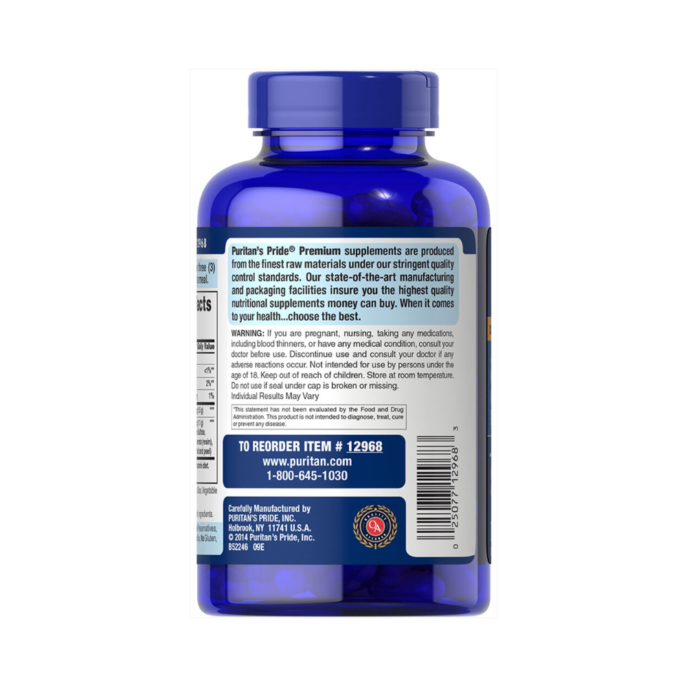 Viên uống hổ trợ xương khớp Puritan's Pride Glucosamine Chondroitin MSM 120 viên (Số 3) - hình ảnh chi tiết 3