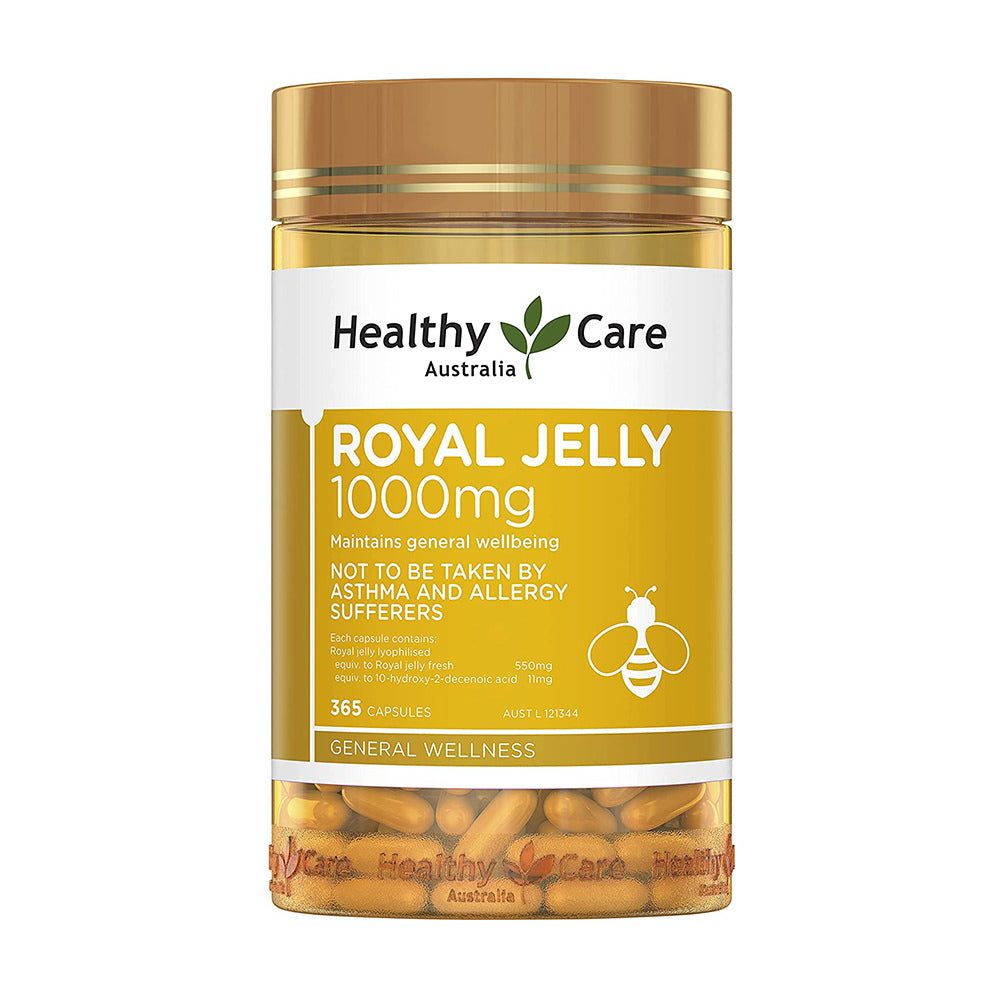 Sữa Ong Chúa Healthy Care Royal Jelly 1000mg 365 Viên của Úc - hình ảnh sản phẩm chính