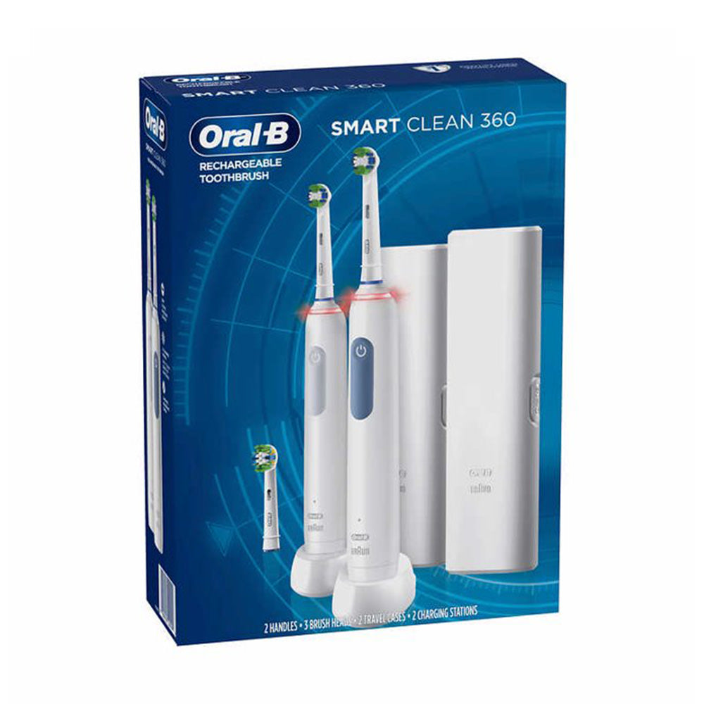 Bàn chải đánh răng sạc điện Oral-B Smart Clean 360 2 cái +1 đầu thay - hình ảnh sản phẩm chính