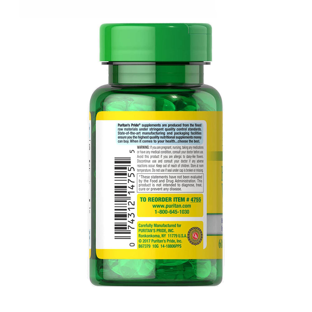 Viên bổ mắt Puritan’s Pride Herba Vision With Lutein Zeaxanthin & Bilberry 60 viên - hình ảnh chi tiết 3