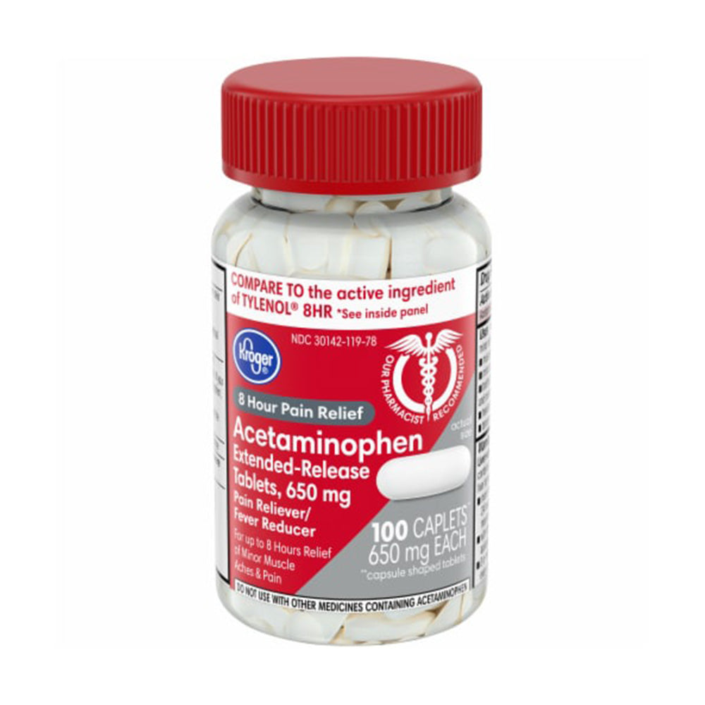 Giảm đau hạ sốt Acetaminophen Extended-Release tablets USP 650 mg 100 Viên - hình ảnh sản phẩm chính