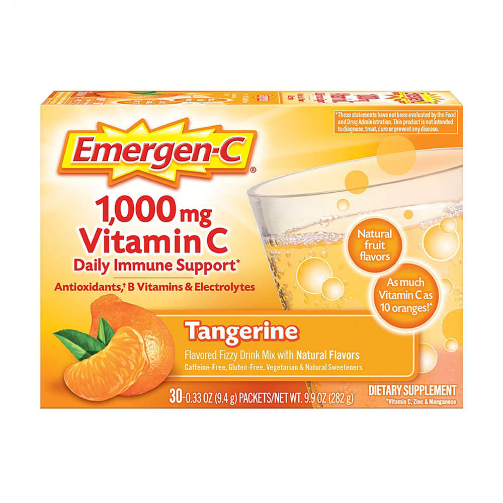 Bột sủi C tăng đề kháng Emergen-C Vitamin C 1000mg 30 gói - hình ảnh chi tiết 3
