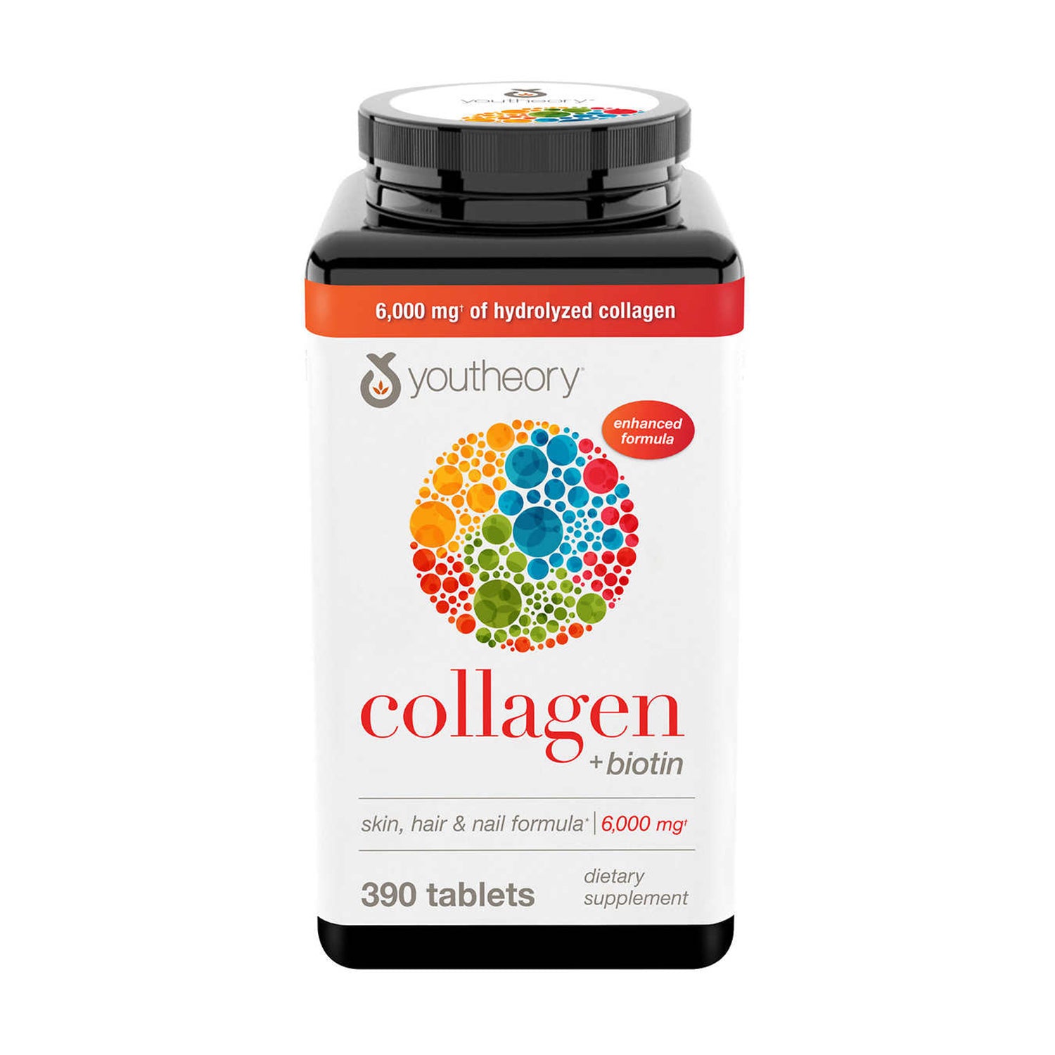 Viên uống chống lão hóa da Collagen Youtheory Type 1-2-3 - 390 viên của Mỹ - ảnh sản phẩm 1