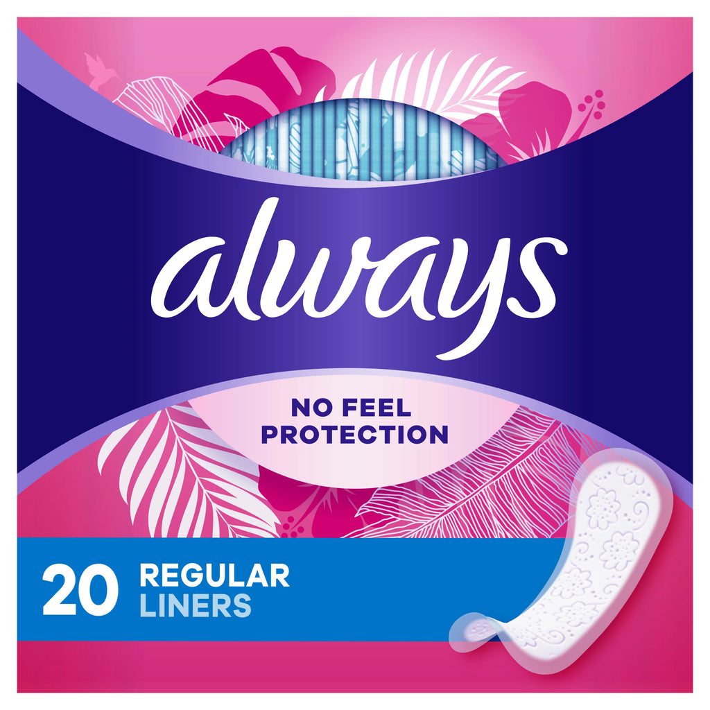 Băng vệ sinh Always Thin Daily Liners Unscented, 20 Ct - hình ảnh chi tiết 2