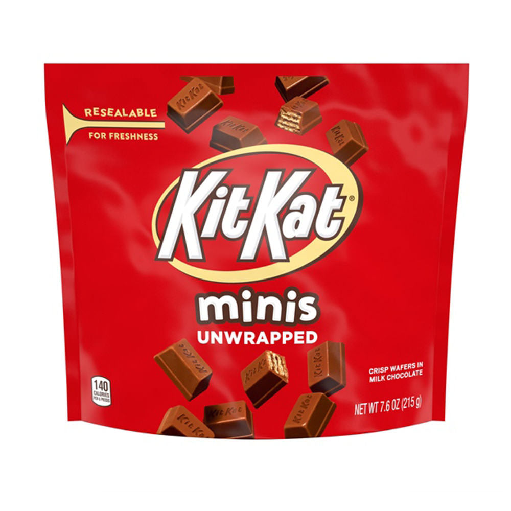 Bánh xốp phủ socola KitKat Minis Unwrapped 215g - hình ảnh sản phẩm chính