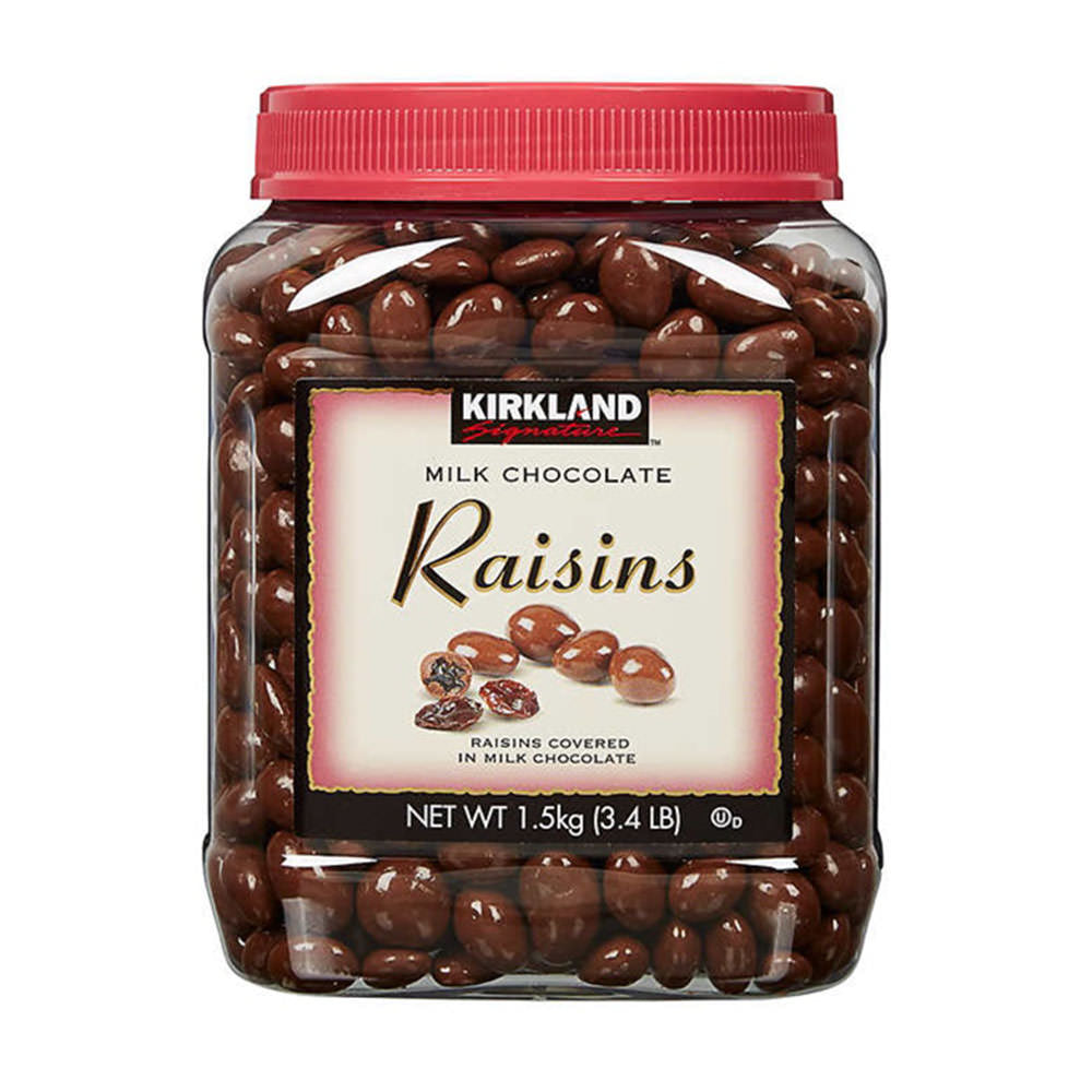 Socola nho Kirkland Signature Raisins, Milk Chocolate, 1.5kg - hình ảnh sản phẩm chính