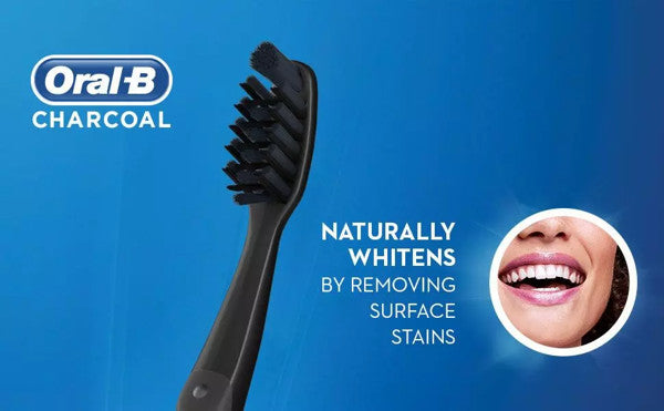 Set 6 bàn chải Oral-B Charcoal Toothbrush của Mỹ - hình ảnh chi tiết 4