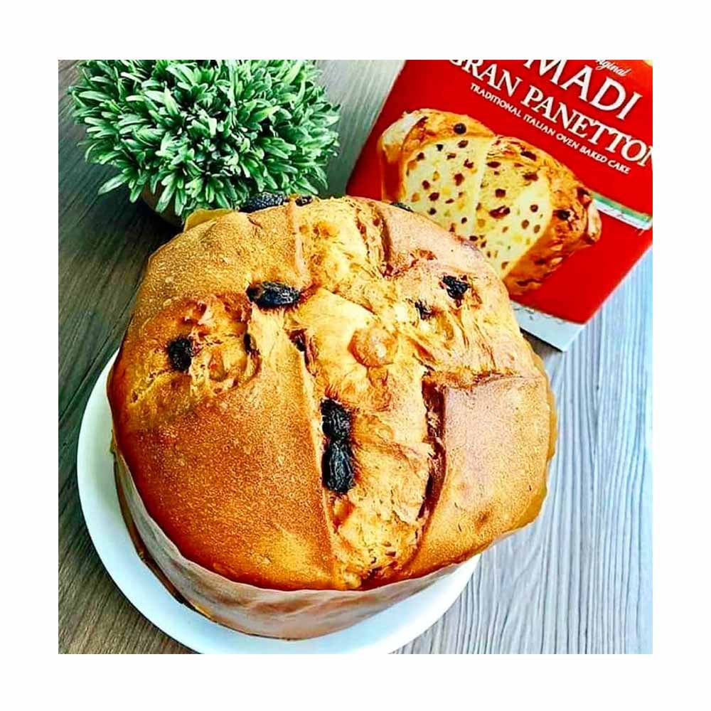Bánh mì nho khô truyền thống Ý The Original Madi Gran Panettone 1kg - hình ảnh chi tiết 3