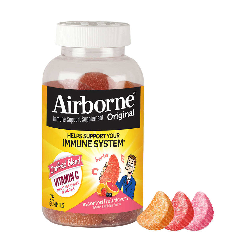 Kẹo dẻo bổ sung vitamin tăng đề kháng Airborne Immune Support Supplement 75 viên - hình ảnh chi tiết 2