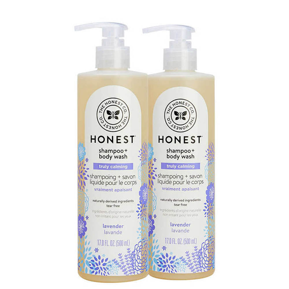 The Honest Company Truly Calming Lavender Shampoo + Body Wash 17 fl oz, 2-pack - hình ảnh chi tiết 3