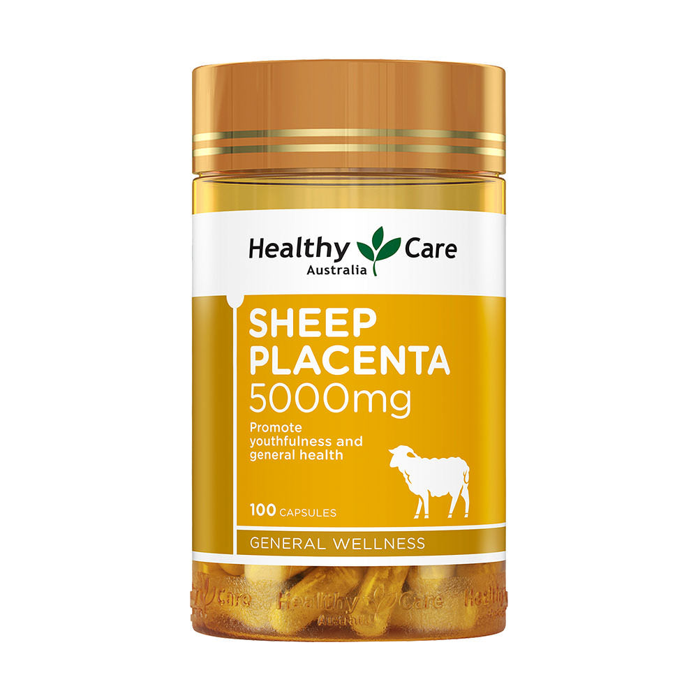 Viên uống nhau thai cừu Healthy Care Sheep Placenta 5000mg 100 viên - hình ảnh sản phẩm chính