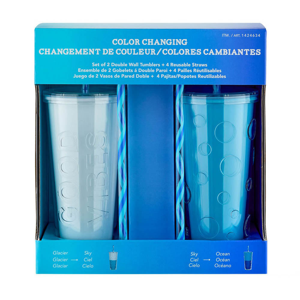 Set 2 ly đổi màu Parker Lane Color Changing Tumbler 650ml - hình ảnh sản phẩm chính