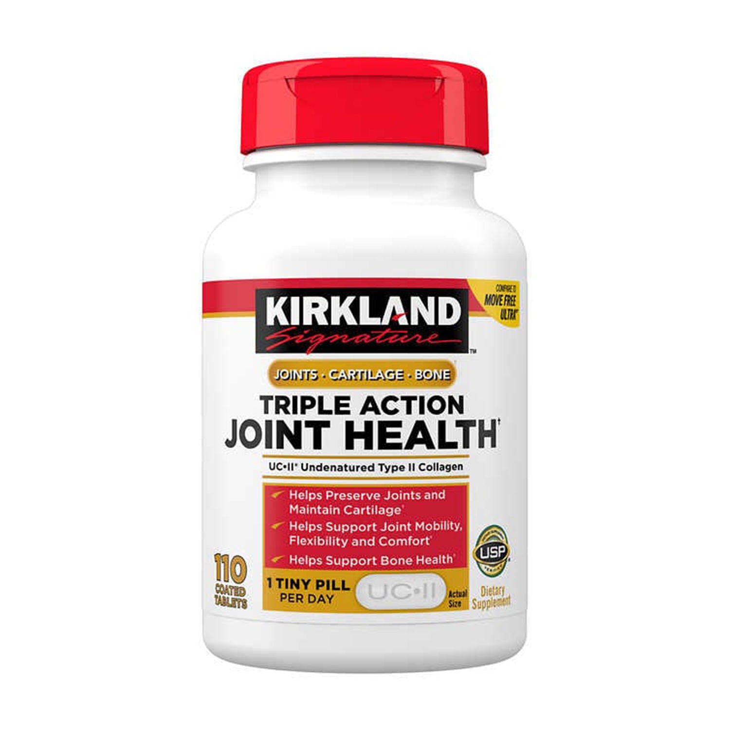 Thuốc Hỗ Trợ Điều Trị Đau Khớp Kirkland Signature Triple Action Joint Health 110 viên - hình ảnh sản phẩm chính