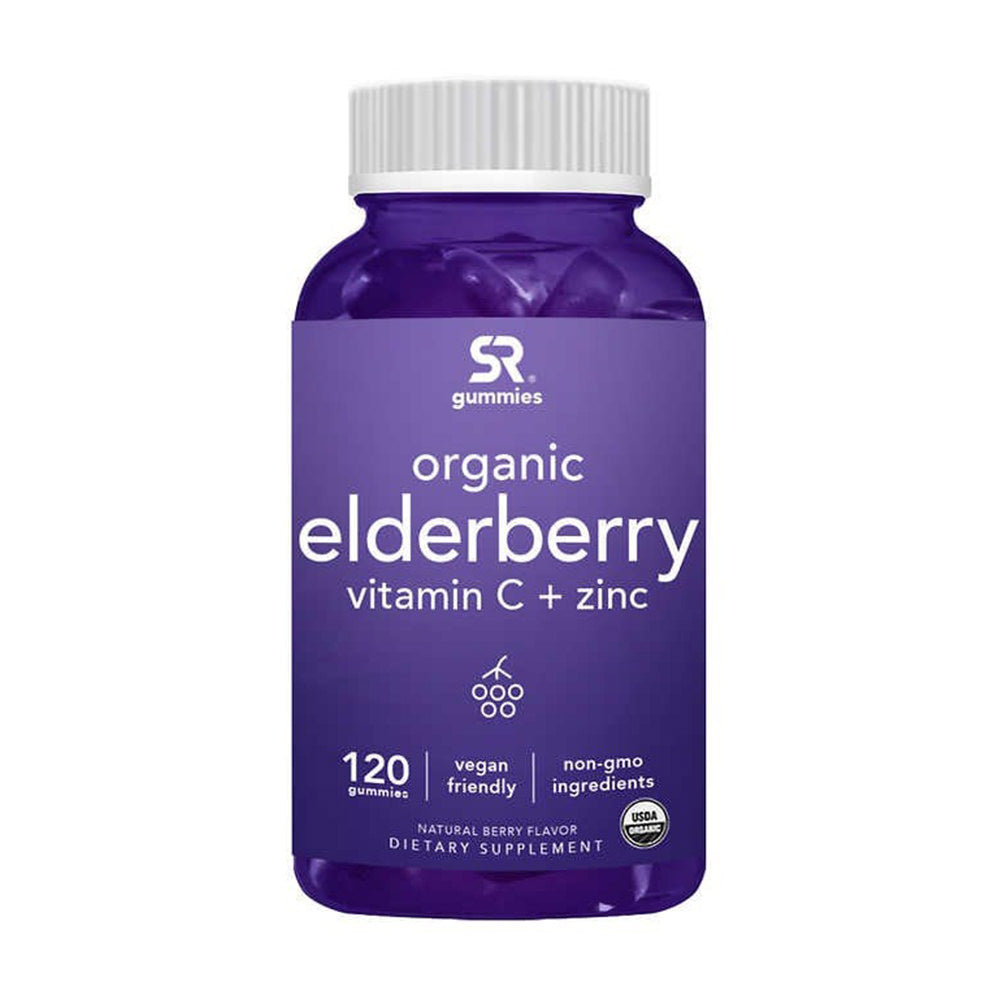 Kẹo Tăng Cường Miễn Dịch Cao Cấp Organic Elderberry Plus C and Zinc, 120 Viên - hình ảnh sản phẩm chính