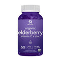 Kẹo Tăng Cường Miễn Dịch Cao Cấp Organic Elderberry Plus C and Zinc, 120 Viên - hình ảnh sản phẩm chính
