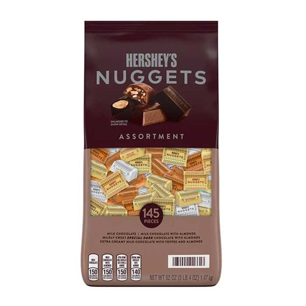 Socola hạnh nhân Hershey’s Nuggets Chocolate 145pcs 1,47kg - hình ảnh sản phẩm chính