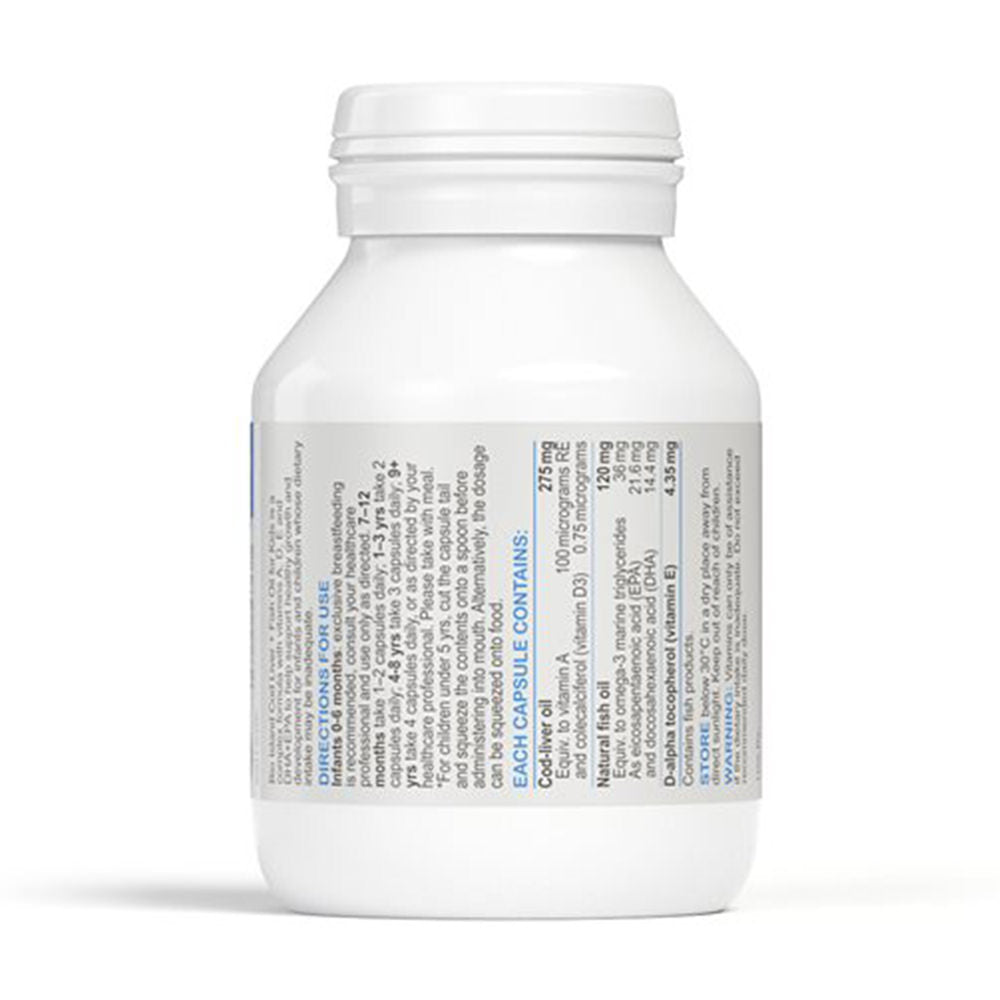 Viên uống dầu cá tuyết Bioisland Cod Liver + Fish Oil For Kids 90 viên - hình ảnh chi tiết 2
