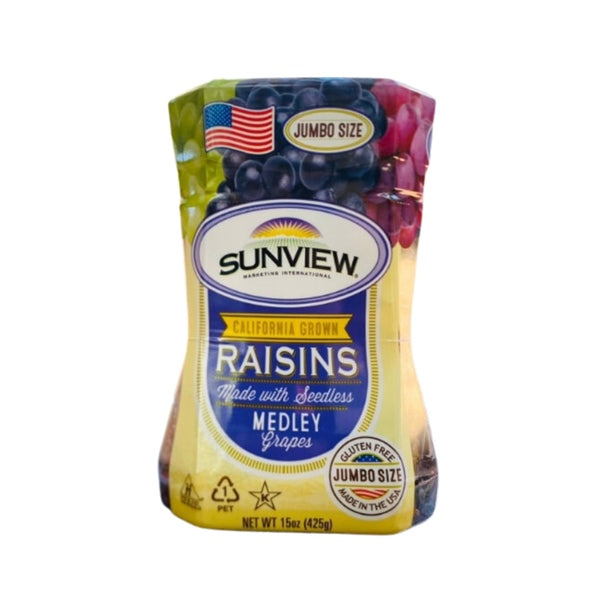 Nho khô Mỹ không hạt Sunview Raisins Jumbo Size 425g - hình ảnh chi tiết 2