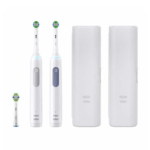 Bàn chải đánh răng sạc điện Oral-B Smart Clean 360 2 cái +1 đầu thay - hình ảnh chi tiết 2