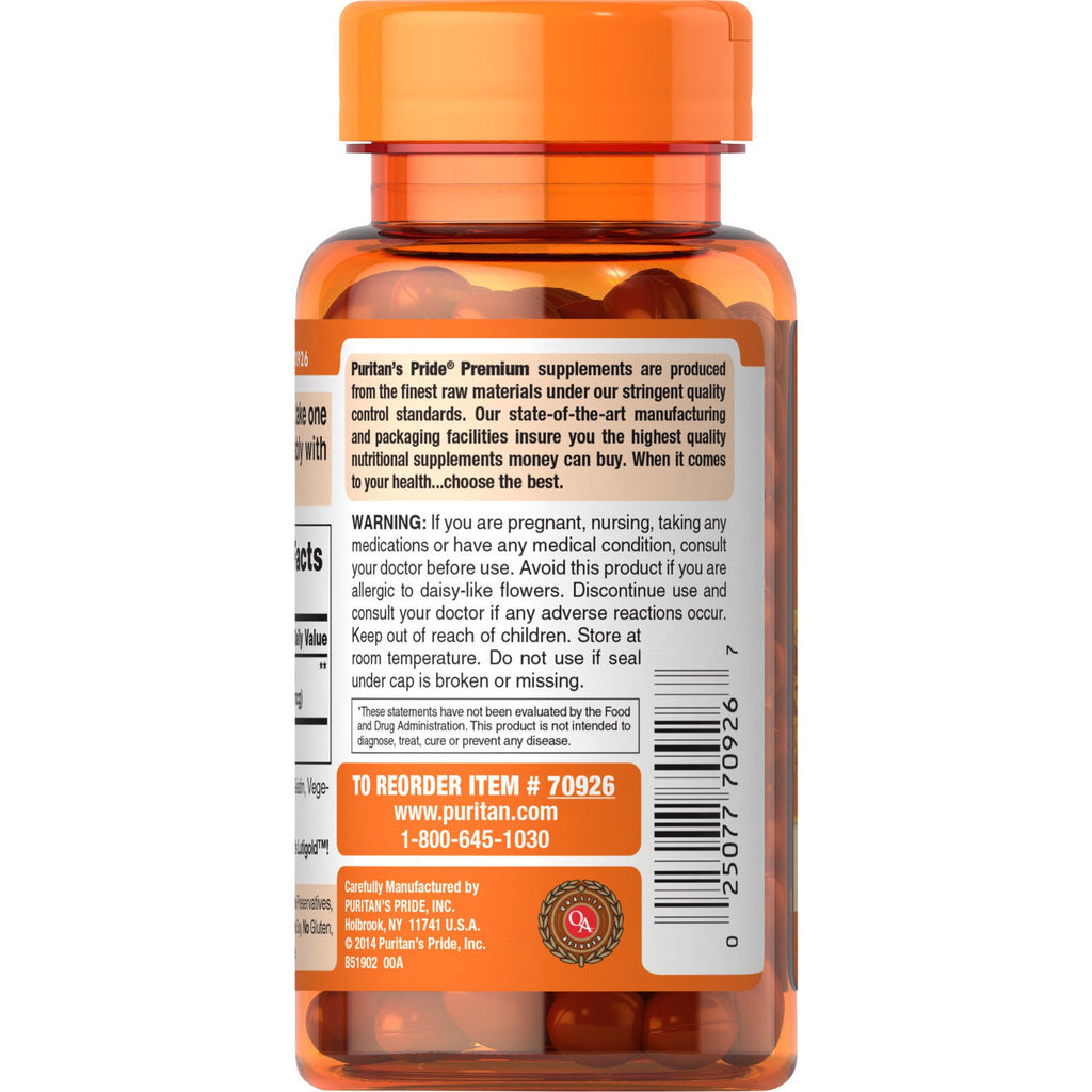 Viên uống bổ mắt Lutein 40mg Puritan's pride Mỹ 120 viên - hình ảnh chi tiết 3