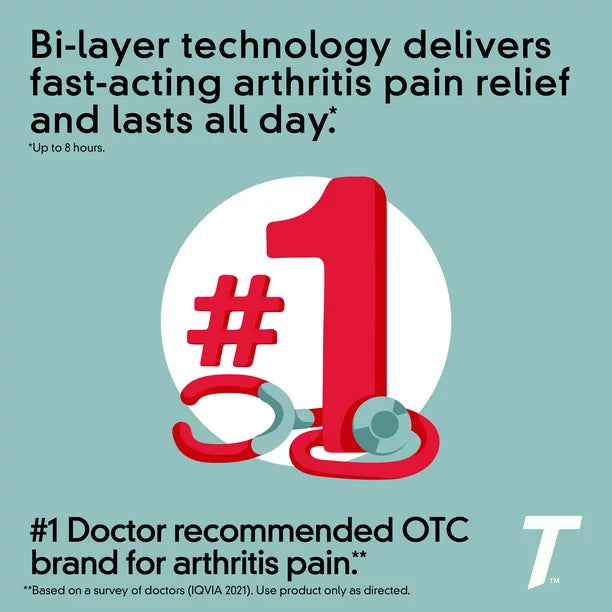 Giảm đau hạ sốt Tylenol 8Hr Arthritis Pain 650mg 100 Caplets - hình ảnh chi tiết 3
