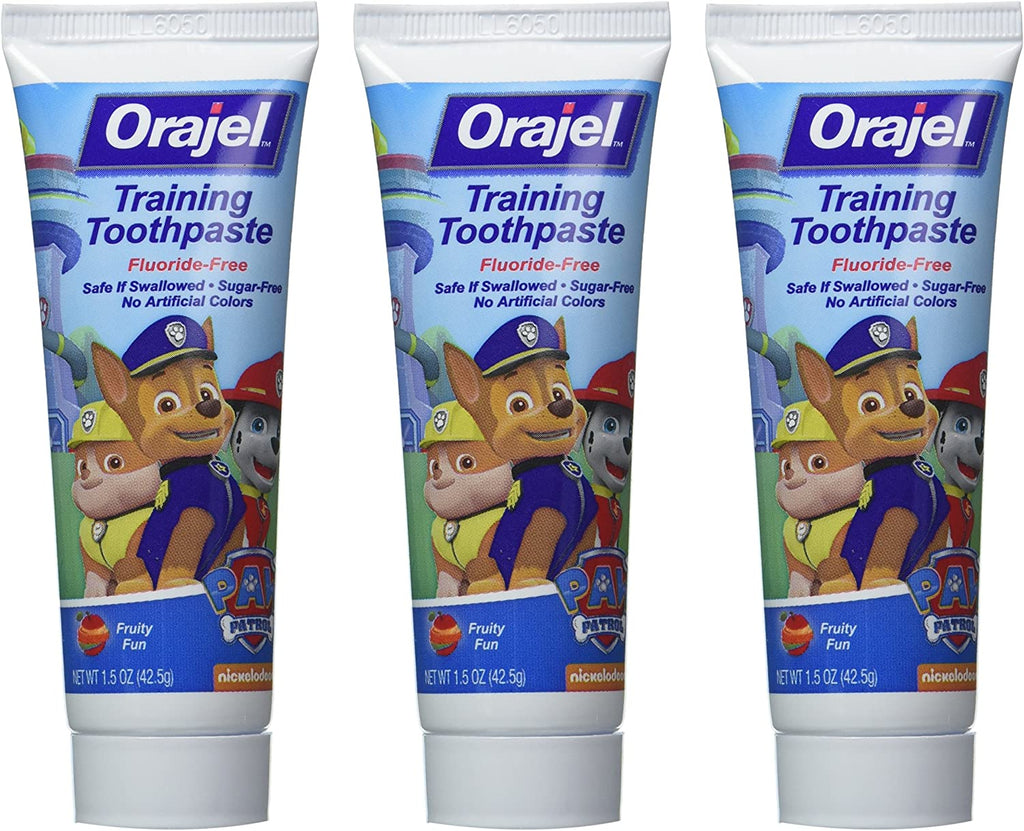 Kem đánh răng ORAJEL Training Toothpaste nuốt được cho trẻ em 42.5g từ Mỹ - hình ảnh chi tiết 3