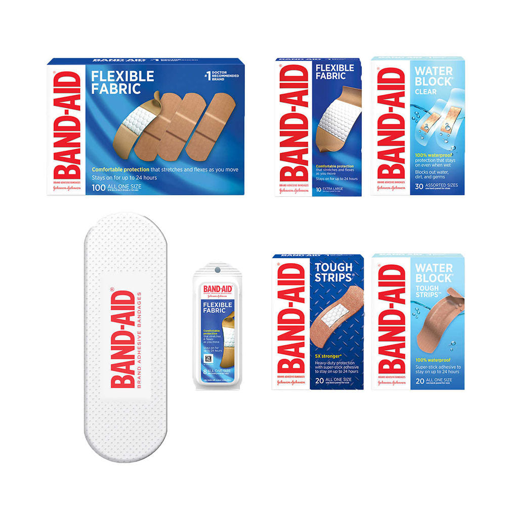 Băng cá nhân Band-Aid Adhesive Bandages 188 cái kèm Case - hình ảnh chi tiết 2
