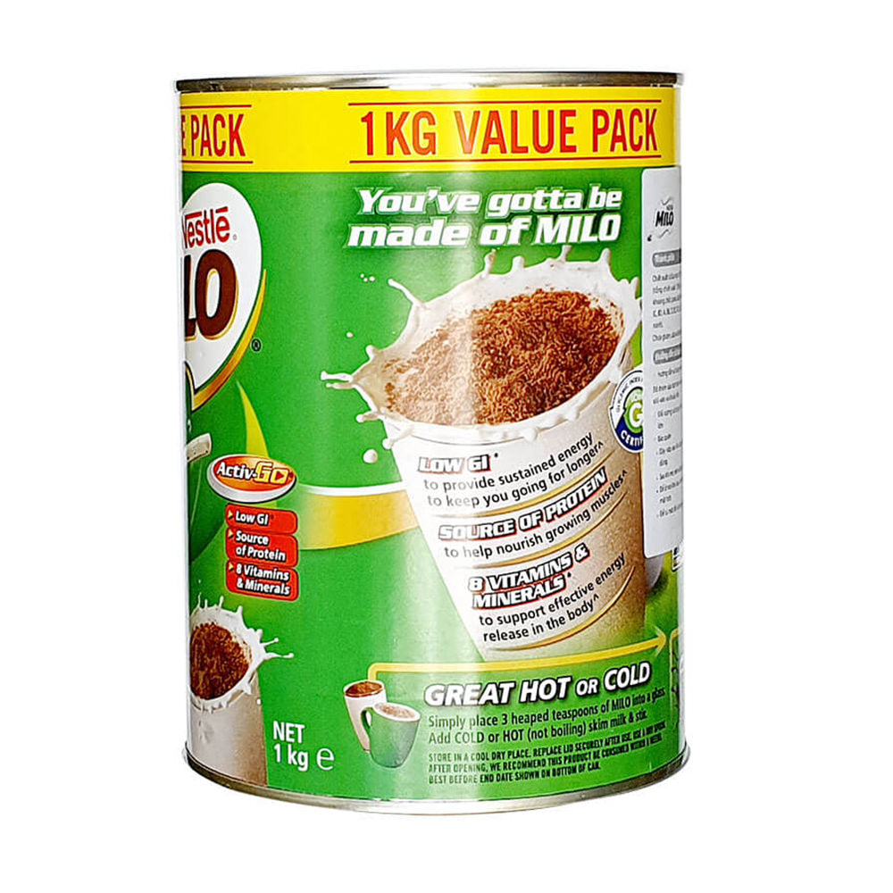 Sữa Nestlé Milo Value Pack 1kg của Úc - hình ảnh chi tiết 2